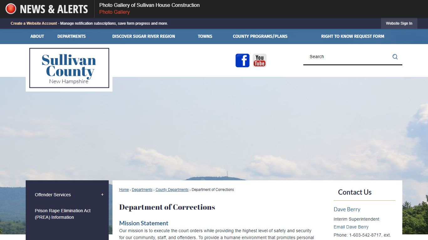 Department of Corrections | Sullivan County, NH